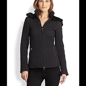 PostCard Maia Quilted Fur/Leather Hood Jacket NWOT